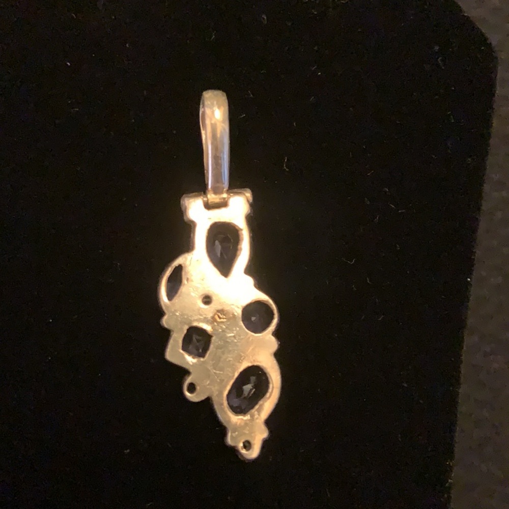 Amethyst & Peridot Bezel Set Pendant In Sterling - Picture 3 of 6